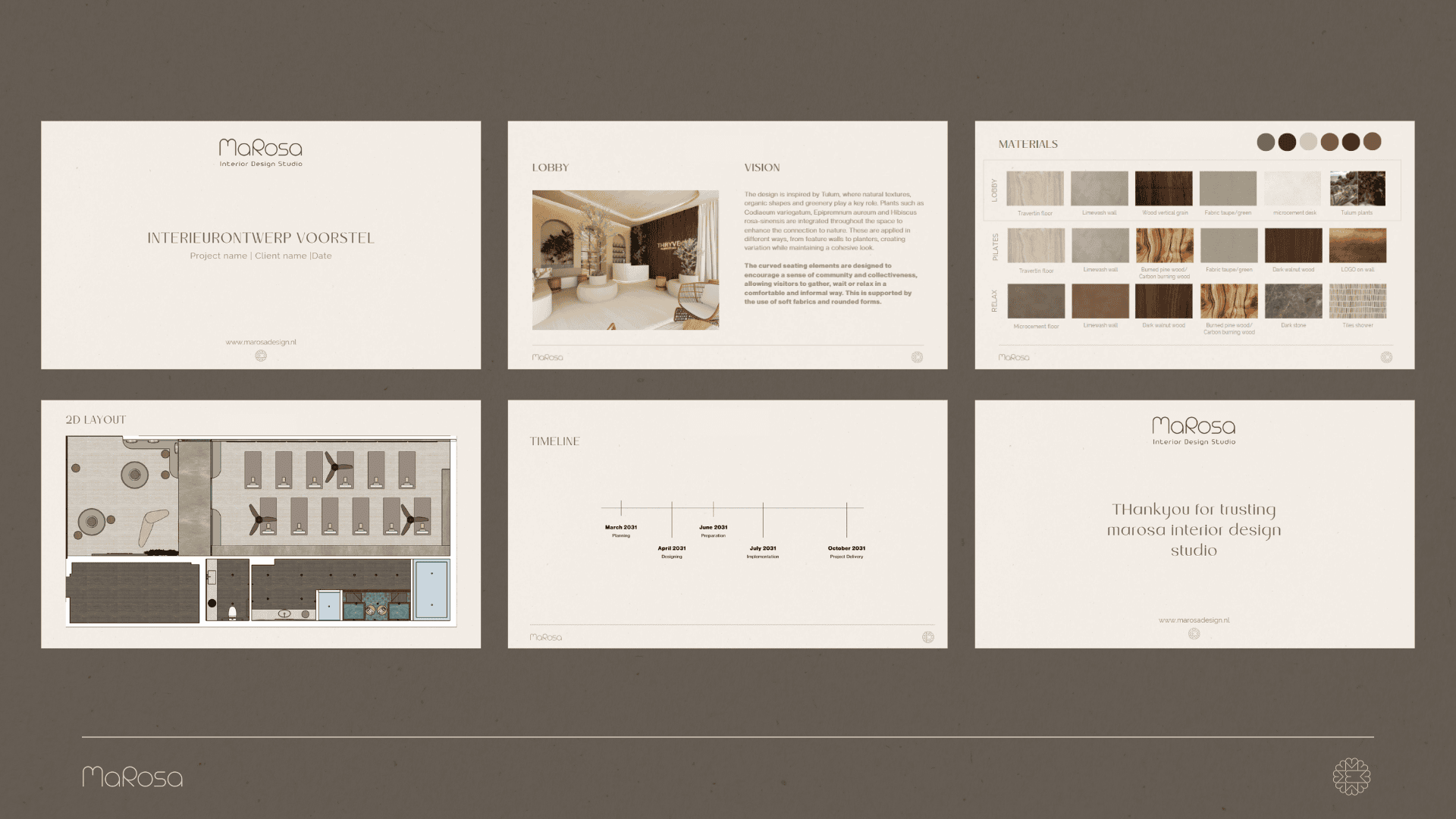 Eindpresentatie interieuradvies MaRosa Design