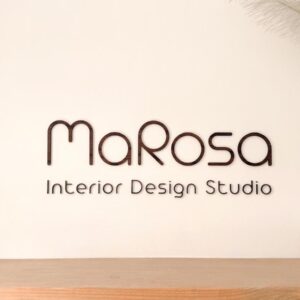 logo in studio - MaRosa Design